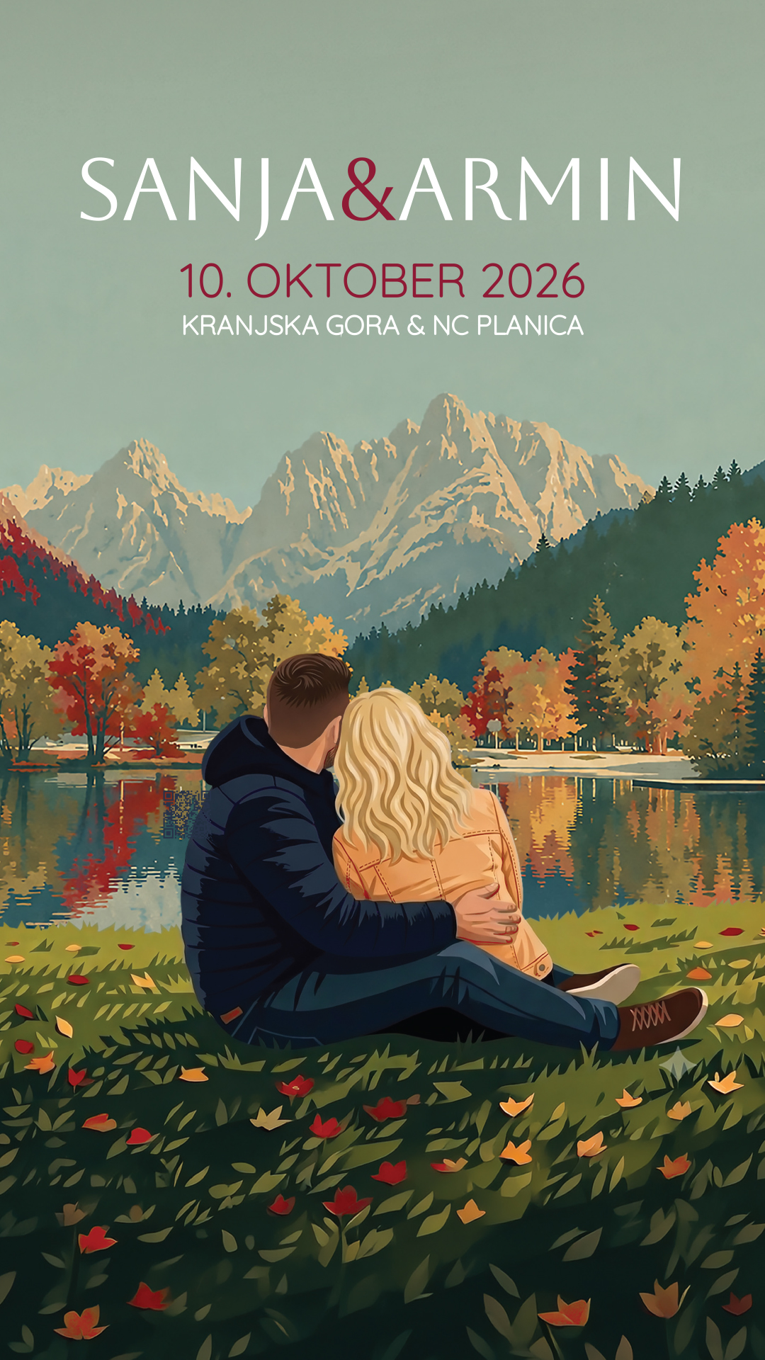 Ilustracija vabila Sanja in Armin